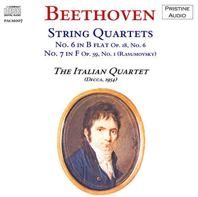 ITALIAN QUARTET Beethoven: String Quartets 6 & 7 (1952) - PACM007