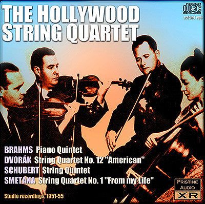 HOLLYWOOD QUARTET plays Brahms, Dvořák, Schubert & Smetana (1950-55) - PACM085