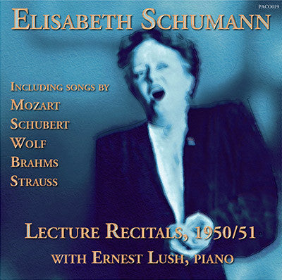 SCHUMANN BBC Lecture Recitals (1950, 1951) - PACO019