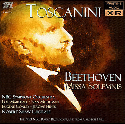 TOSCANINI Beethoven: Missa Solemnis (1953, live) - PACO034