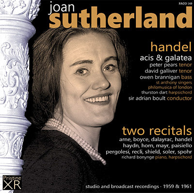 SUTHERLAND Handel: Acis & Galatea, Two Recitals (1959, 1961) - PACO149