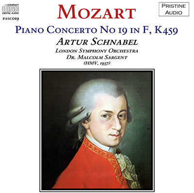SCHNABEL Mozart: Piano Concerto No. 19 (1937) - PASC019