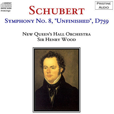 WOOD Schubert: Symphony No. 8, "Unfinished" (1923) - PASC041