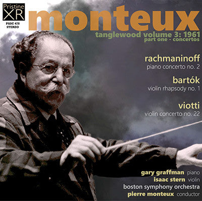 MONTEUX at Tanglewood, Volume 3 (1961) - PASC478