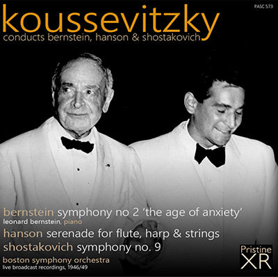 KOUSSEVITZKY conducts Bernstein, Hanson & Shostakovich (1946/49) - PASC573