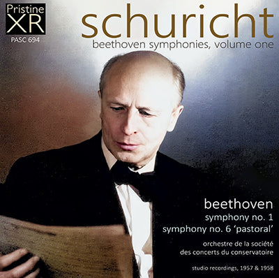 SCHURICHT Beethoven Symphonies, Volume One (Paris, 1957/58) - PASC694