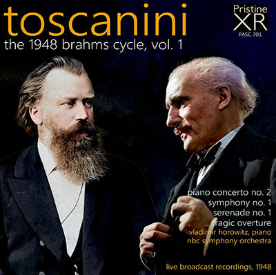 TOSCANINI Brahms: The 1948 Cycle, Volume 1 (1948) - Pristine PASC701