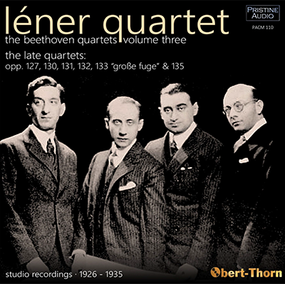 LÉNER QUARTET Beethoven String Quartets Vol.3: The Late Quartets