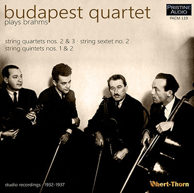 The BUDAPEST QUARTET plays BRAHMS