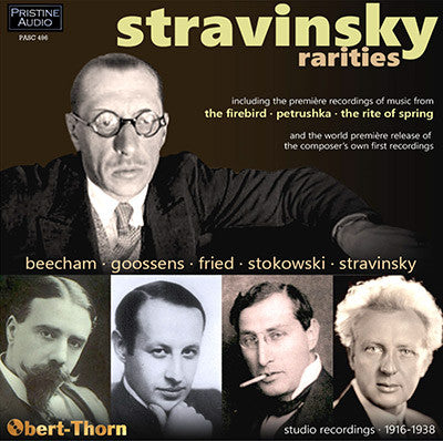 STRAVINSKY Rare and unissued early recordings