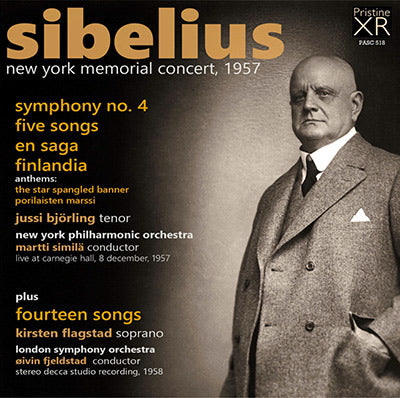 SIBELIUS Memorial Concert, Songs