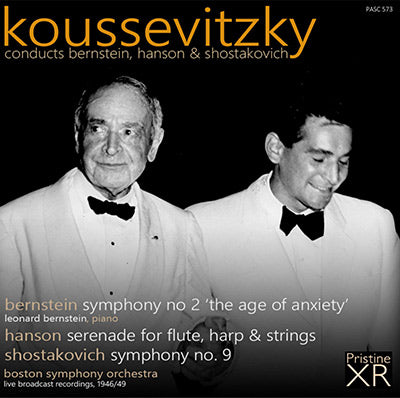KOUSSEVITZKY conducts Bernstein, Hanson & Shostakovich