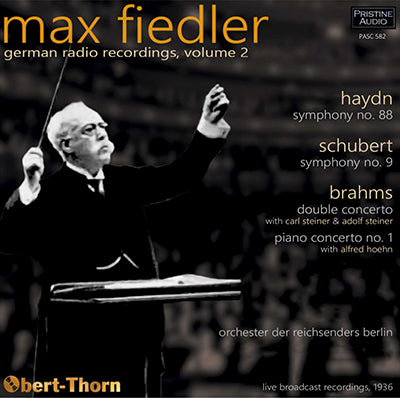 MAX FIEDLER German Radio Recordings, Volume 2