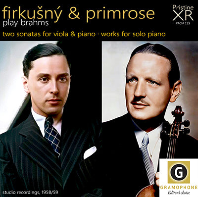 FIRKUŠNÝ & PRIMROSE Brahms Viola Sonatas & Solo Works (1958/59) - PACM129