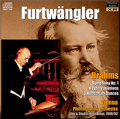FURTWÄNGLER conducts Brahms Symphony No. 1, Haydn Variations, 3 Hungarian Dances (1949/52) - PASC340