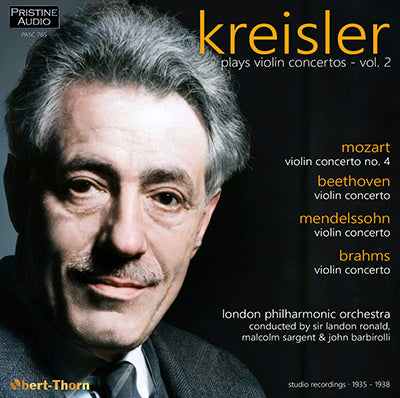 KREISLER plays Violin Concertos, Vol. 2 (1935-38) - PASC765