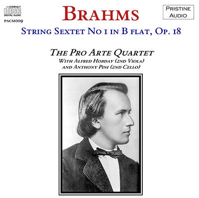 PRO ARTE QUARTET Brahms: String Sextet No. 1 (1935) - PACM009 – Pristine  Classical