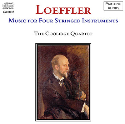 COOLIDGE QUARTET Loeffler: Music For Four Stringed Instruments (1938) - PACM018