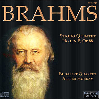 BUDAPEST QUARTET Brahms: String Quintet No. 1 (1937) - PACM040