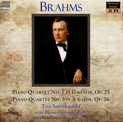 TRIO SANTOLIQUIDO Brahms: Piano Quartets (1958) - PACM067