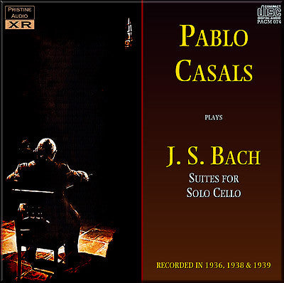 CASALS Bach: Suites for Solo Cello (1936-39) - PACM074