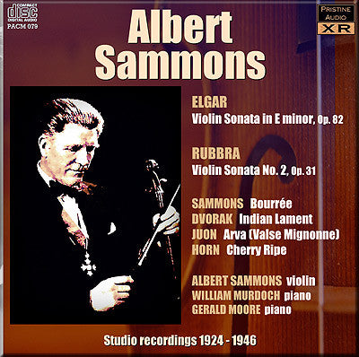 SAMMONS Elgar & Rubbra Violin Sonatas etc. (1924-46) - PACM079
