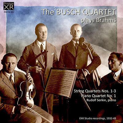 BUSCH QUARTET Brahms: String & Piano Quartets (1932-49) - PACM091