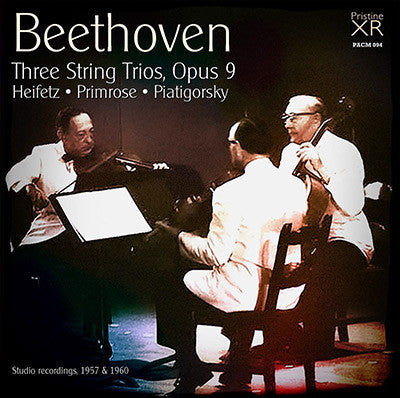 HEIFETZ, PRIMROSE, PIATIGORSKY Beethoven: Three String Trios, Op. 9 (1957/60) - PACM094