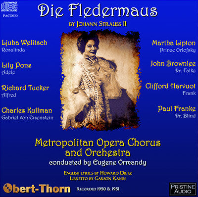 ORMANDY Strauss: Die Fledermaus (1950/51) - PACO030