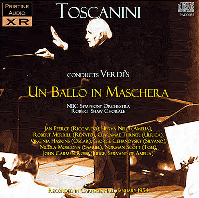 TOSCANINI Verdi: Un Ballo in Maschera (1954) - PACO032