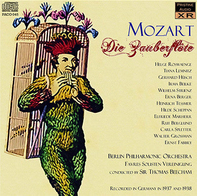 BEECHAM Mozart: Die Zauberflöte (1937-38) - PACO045