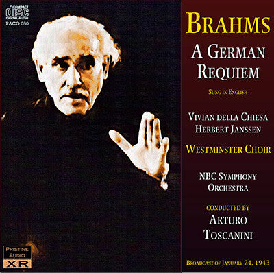 TOSCANINI Brahms: Ein Deutsches Requiem (1943) - PACO050