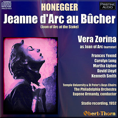 ORMANDY Honegger: Jeanne D'Arc au Bûcher (1952) - PACO073