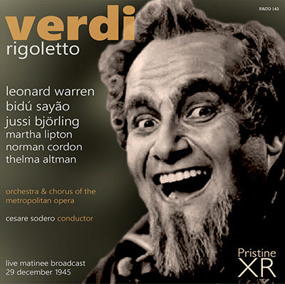 BJÖRLING in Verdi's Rigoletto (1945) - PACO143