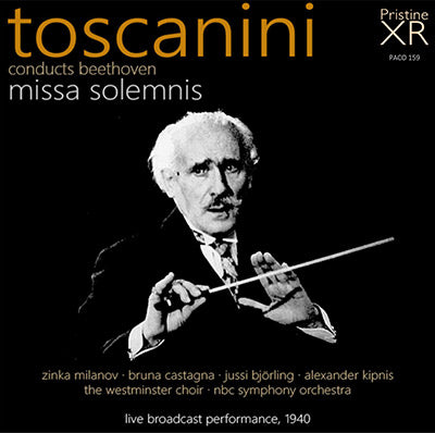TOSCANINI Beethoven: Missa Solemnis (1940 - Milanov, Castagna, Björling, Kipnis) - PACO159