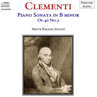 BALSAM Clementi: Piano Sonata in B minor (1953) - PAKM006