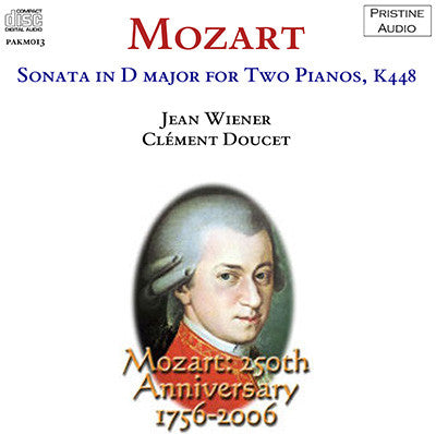 WIENER & DOUCET Mozart: Sonata in D major for Two Pianos (1937) - PAKM013