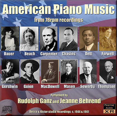 Urskive kollision kapok BEHREND, GANZ American Piano Music (1941/44) - PAKM044 – Pristine Classical