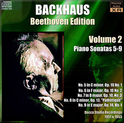BACKHAUS Beethoven: Complete Piano Sonatas, Vol. 2 (1952/53) - PAKM052