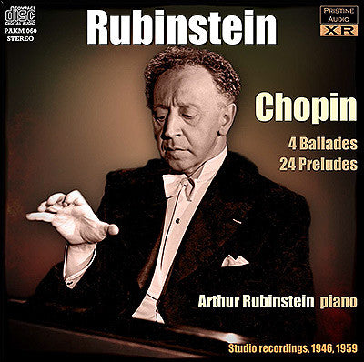 ar binde Blodig RUBINSTEIN Chopin: Ballades & Preludes (1946/59) - PAKM060 – Pristine  Classical