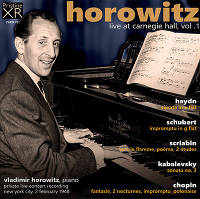 HOROWITZ Live at Carnegie Hall, Volume 1 (1948) - PAKM071