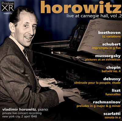 HOROWITZ Live at Carnegie Hall, Volume 2 (1948) - PAKM072