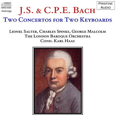 SALTER, SPINKS, MALCOLM J.S. Bach & C.P.E. Bach: Concertos for Two Keyboards (1952/53) - PASC034