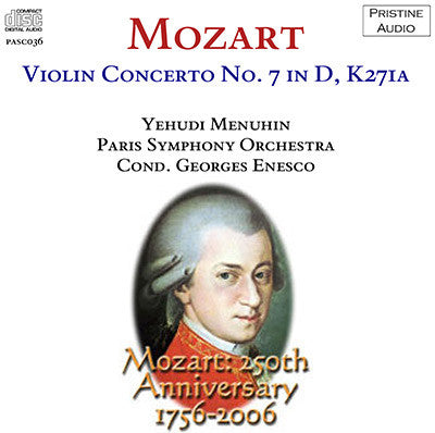 MENUHIN Mozart: Violin Concerto No. 7 (1932) - PASC036