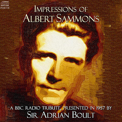 BOULT Impressions of Albert Sammons (1957) - PASC110 - CD