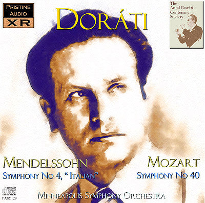 DORÁTI Mendelssohn: Symphony No. 4; Mozart: Symphony No. 40 (1952) - PASC129