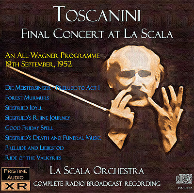Op median whisky TOSCANINI The Final Concert at La Scala – All-Wagner (1952) - PASC162 –  Pristine Classical