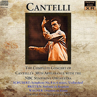 CANTELLI NBC Concert No. 30: Schubert, Britten, Wagner (1953) - PASC169