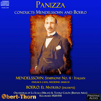 PANIZZA conducts Mendelssohn and Boero (1928-31) - PASC189