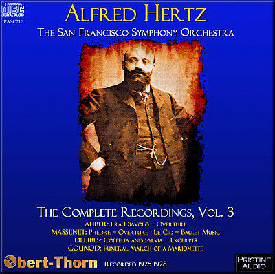 HERTZ Complete San Francisco Recordings Volume 3 (1925-28) - PASC216